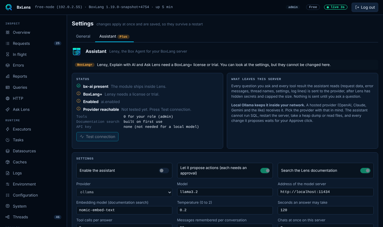 The AI page on Free