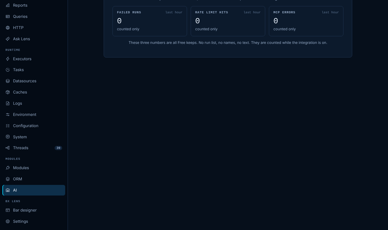 The AI page on Free