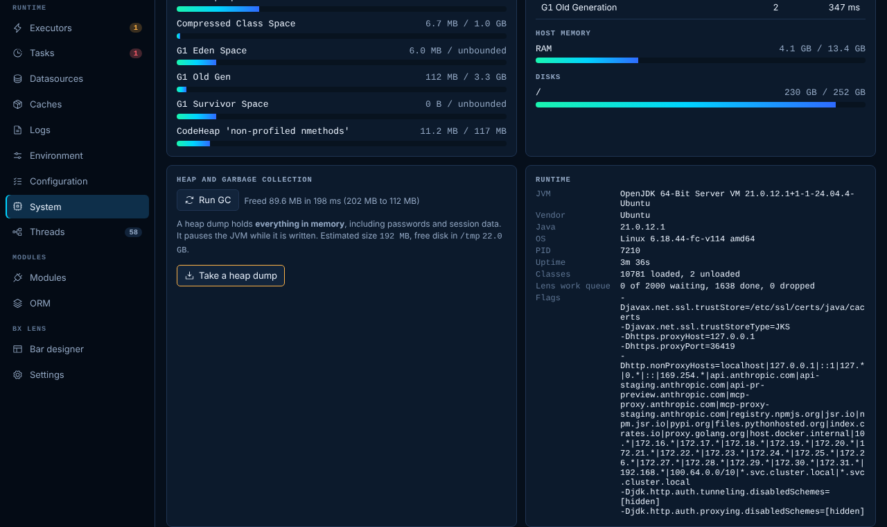 A heap dump ready to download