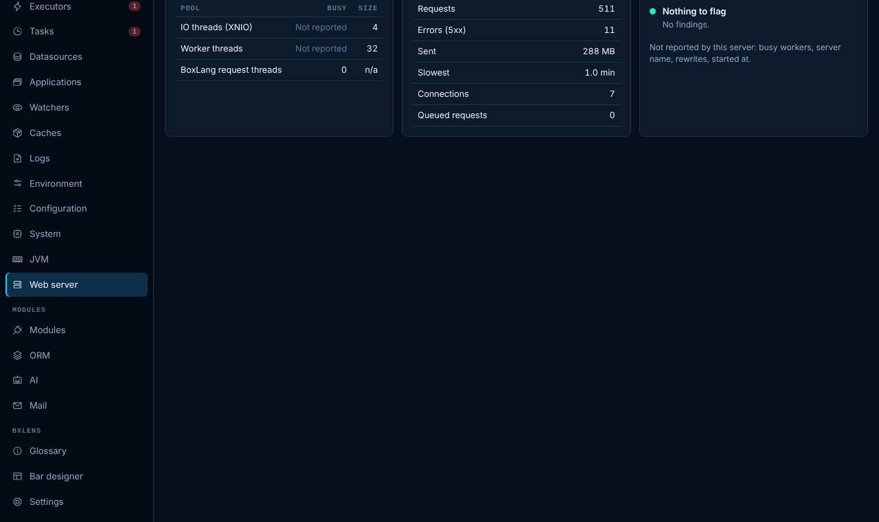 The Web server page